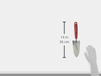 Corona CT 3314 Premium Stainless Steel ComfortGEL Garden Trowel, 13.5" Overall Length, Handle Length 7", Red