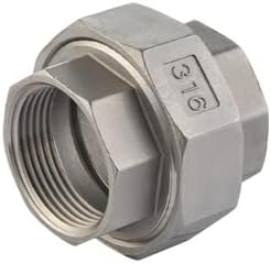 1/8" 316 Stainless Steel Class #150 Threaded Union FNPT x FNPT Pipe Fitting 1/8" inch