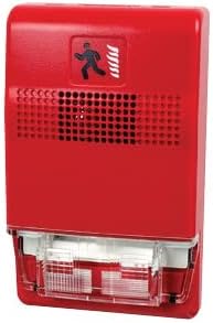 KIDDE EG1AVRN - Compact Wall Horn/Strobe, 15-75CD, Red, No Marking