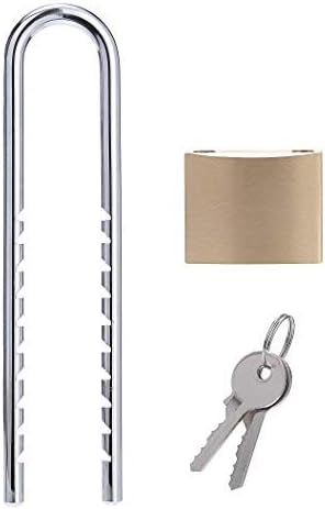 Solid Brass Outdoor Padlocks, 2 inch Wide Body, 2 Pack Keyed Alike Locks with Removable Adjustable-Length Shackle