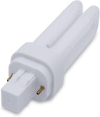 Technical Precision 13W Compact Fluorescent 2 Pin GX23 Base Quad Tube T4 Bulb Replacement for Panasonic FQ13E35U/2 Light Bulb 3500K - 10000 Hours - 780 Lumens - CRI 82-2 Pack