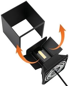 BIRTALO 20 Watt LED Up and Down Outdoor Wall Lights Adjustable 6500K Modern Wall Sconce Square Waterproof Black Aluminum Exterior/Interior Porch Lighting for Living Room,Gardens,Stairs,2 Pack