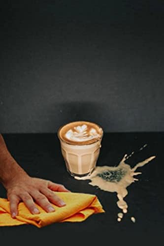 100 Pack Extra Large Original German Shammy Cloths Chamois Towels Super Absorbent for Pets, Parenting Tool Cleaning for Home and Commercial Use Wholesale Bulk (Orange)