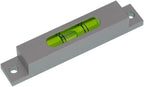 Aluminum alloy small bar level, square horizontal bubble, water level ruler, installation hole adjustable head (79 * 15 * 15mm)