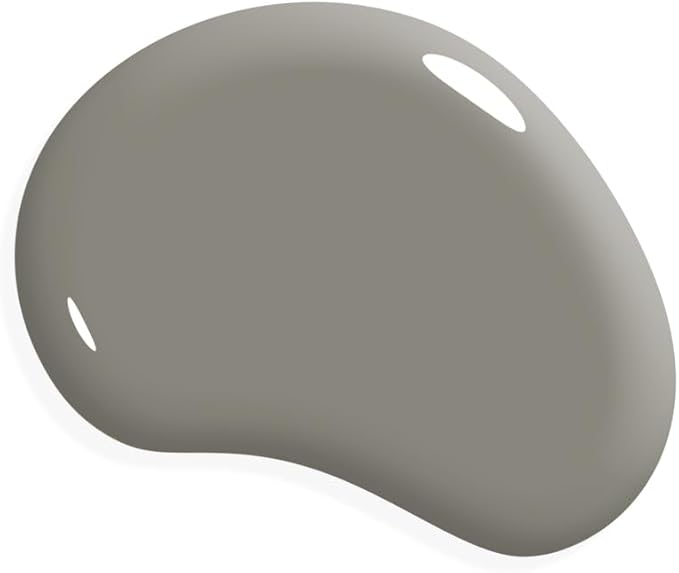 AMY HOWARD AT HOME Chalk-Based One Step Paint for Furniture, Cabinetry, Decor, Finish, and More | No Stripping, Sanding, or Priming | Dark Base | 32 Ounce | Amour Gray