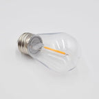 Hometown Evolution, Inc. E26 Outdoor Commercial String Lights with Suspended Socket for Weatherproof Heavy Duty Vintage Outside Lighting (S14 LED Plastic, 50 Foot 25 Socket)