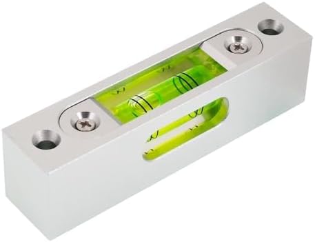High precision aluminum alloy metal adjustable level bubble small square bar luminous magnetic length 66 hole pitch 56MM