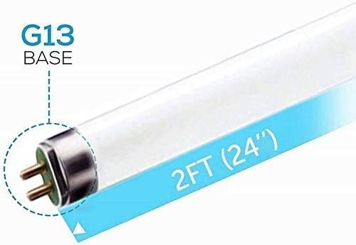 Circle F17T8 17W 24 Inch T8 Fluorescent Tube Light Bulb, Medium Bi-Pin (G13) Base, 17 Watt T8 Light Bulbs (24 Pack, 3500K, Neutral White)