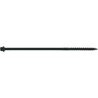 #14 X 8 Heavy Duty Black Timber/Log/Landscaping Wood Screws - Exterior Coated Heavy Duty Screws (50 Count - Heavy Duty Black Log Wood Screws)