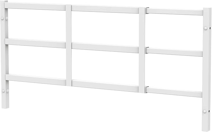 Fixed Window Safety Guard 14”x 38” Adjustable Width Prevents Accidental Falls, Non-Egress, Tamper Resistant Screws Included, White, Single Pack