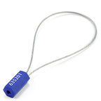 1000 pcs Tamper Proof Security Cable Wire Seals Numbered Padlock Pull-Tite Security Tag Straps for Trailers, Cargo, Truck (Blue)