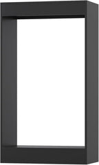 Double Hanging Closet Unit, Modular Closet System, Wood Closet System Organizer with Storage for Walk in Closets, Clothing Rack Wardrobe Closet for Hanging Clothes, Bedroom, Black, 25.5" W