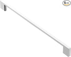 Alzassbg 5 Pack Polished Chrome Cabinet Pulls, 11-1/3 Inch(288mm) Hole Centers Rectangle Cabinet Handles Kitchen Pulls for Drawers and Cabinets AL3051CP