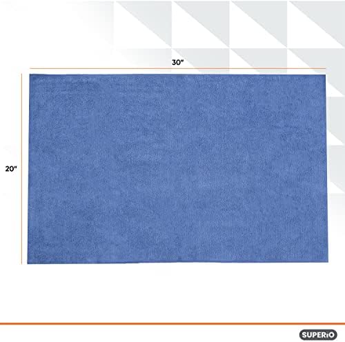 Superio Microfiber Squeegee Mopping Towel Extra Large Miracle Cloth 20 x 30 Streak Free Microfiber Floor Cloth-Rag for Cleaning House, Kitchen, Bathroom-Scratch Free- 2 Pack
