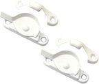 QCAA Zinc Die Cast Window Sash Lock, 2-7/16", White, 2 Pack, Made in Taiwan