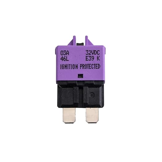 GLOSO Circuit Breaker Blade Fuse E39 Manual (T3) Reset Low Profile ATC/ATO (3A - 1 Pack)