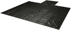 Mytee Products 24' x 27' Flatbed Trailer Lumber Tarp with 8 FT Drop - Heavy Duty Black 18 Oz Vinyl Waterproof Tarp for Truck/Trailers to Protect Cargo from Wind, Rain, Snow, and Sun