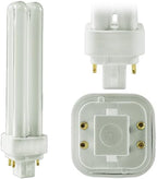 Circle - PLC-18W 835, 4Pin G24q-2, 18Watt Double Tube, Compact Fluorescent LightBulb, Replaces SYLVANIA 20672, CF18DD/E/835/ECO, Philips 38332-3 PL-C 18W/835/4P/ALTO -3500 Kelvin, SoftWhite (12 Pack)