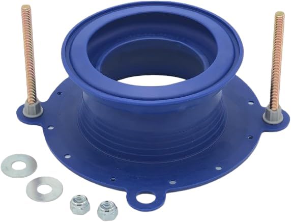 One N Done Toilet Flange Repair Kit – Complete Toilet Wax Ring Replacement Kit – Durable Waxless Toilet Ring – Includes Toilet Flange Bolts and nuts,washers - Toilet Flange Extension Kit (1 Pack)