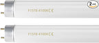 F15T8/CW 18 Inch 15W T8 Fluorescent Replacement Tube Bulb Cool White 4100K Medium Bi-Pin G13 Base 2 Count