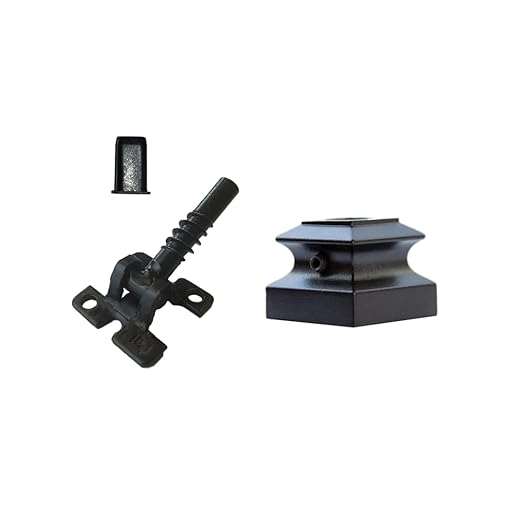 Adjustable Angle Connectors with Satin Black Shoes: 100 Connectors 100 Flat (for Installing 1/2” Metal Balusters)