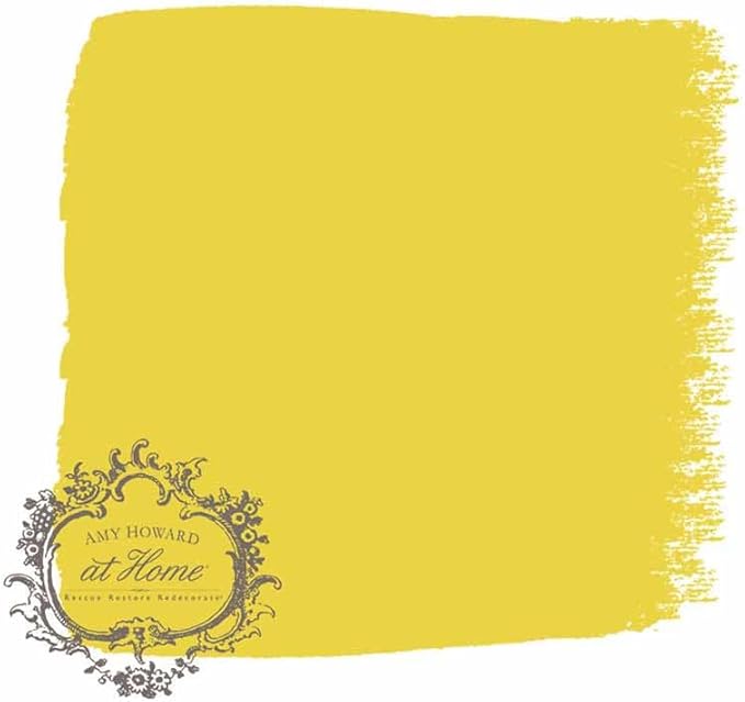 AMY HOWARD AT HOME Chalk-Based One Step Paint for Furniture, Cabinetry, Decor, Finish, and More | No Stripping, Sanding, or Priming | Ultra-Light Base | 16 Ounce | Sunshine on My Shoulders