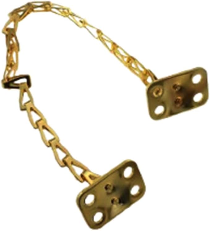 Furniture Chain Hardware 30.48 cm Solid Polished Brass Beam Chain Door Window Safety Lock Fall Protection Chain Used to Restrict Windows Box Lids Cabinets Door Openings Range Gold
