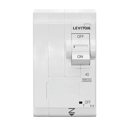 Leviton 2nd Gen Smart Circuit Breaker with Remote Control, Standard, 2-Pole 40 Amp, 120/240-Volt and 120/208-Volt, 10kA Interrupt Rating, LB240-ST