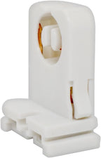 T8 LED Fluorescent Tube Lamp Holder Tombstone, Non-shunted Turn-Type G13 Base, Medium Bi-Pin Socket, for LED Fluorescent Tube Replacements Turn-Type Lampholder Pack of 20