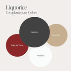 Country Chic All-in-One Chalk Paint for Furniture, Cabinets, Home Decor, Eco-Friendly, Matte Finish, Built-In Primer & Top Coat for Wood, Metal - Liquorice (Black) - 4 oz (118 ml)