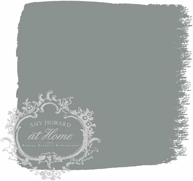 AMY HOWARD AT HOME Chalk-Based One Step Paint for Furniture, Cabinetry, Decor, Finish, and More | No Stripping, Sanding, or Priming | Dark Base | 16 Ounce | Weybridge Classic
