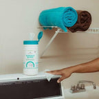 6 Pack Surface Cleaning Wipes with Bleach, All-Purpose Cleaner for Bathroom, Kitchen, Office, 450 Count Canister, Fresh Scent, 7.5" x 7" Sheet, Lint Free & Durable