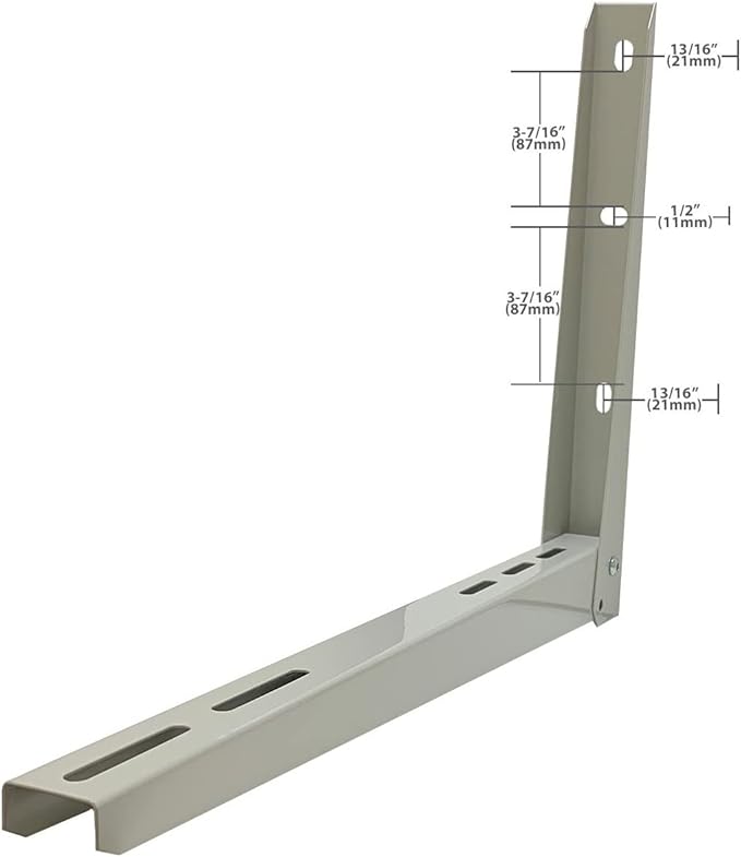 Appli Parts Soporte para montaje en pared de Unidad Condensadora Externa de Mini Split hasta 150kg modelo APAB-2160 incluye kit de fijacion, pernos y gomas