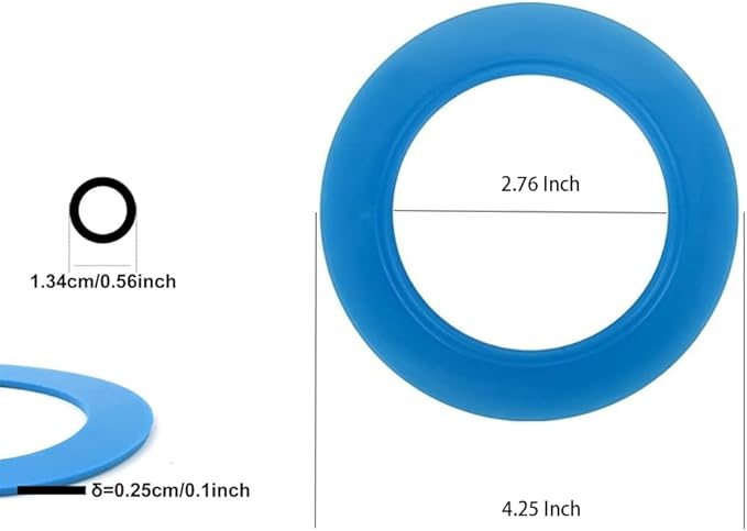 Toilet Gasket Seal, 2 Pcs Flush Valve Seal, Toilet Rubber Seal for American Standard Champion 4 and Eljer Titan 4