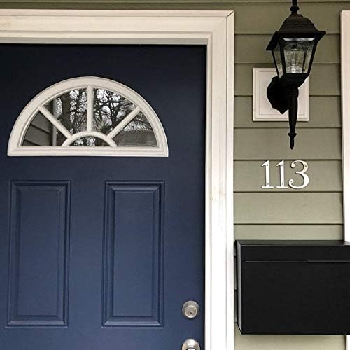 Vsons Modern Design Mailbox, Wall-Mount Mailbox Vsons Design Mitch B (Aluminum Black Powder Coated) (Black) (Black with Numbers)