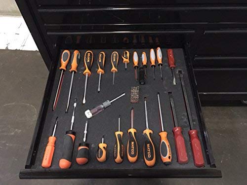 5S Lean Tool Box Foam Organizers 1/2 INCH Thick (1 Piece) (27"x36", Black)