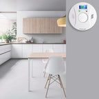 1 Pack Smoke Detector and Carbon Monoxide Detector co2 Detector Battery Powered with Test/Reset Button