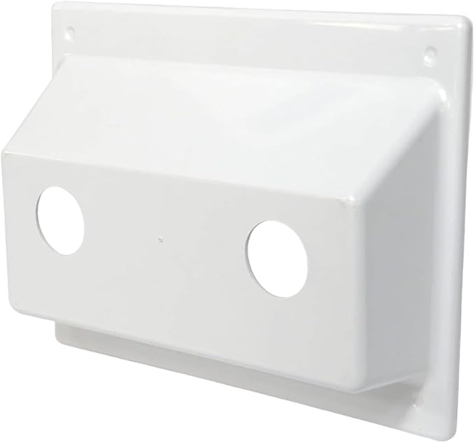 White Duo Faucet Mount KIT Faucet Bezel Stand Off Faucet Cover