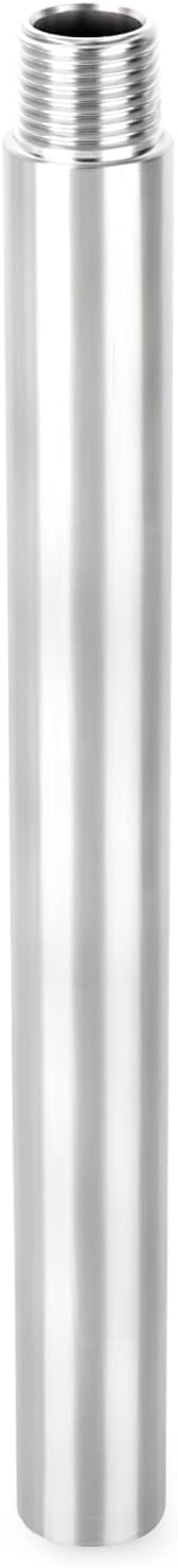 TAISHER 1PCS Stainless Steel Pipe Fittings, 3/4" NPT Male x 3/4" NPT Female Threaded, 10" Length Nipple Cast Pipe