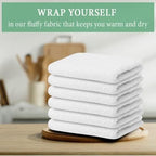100% Cotton Terry Towel Cleaning Rags White 14'x17'|Pack of 60|Grade White Rag|Soft Large Cleaning Rags|Super Absorbent|Quick Dry|Multipurpose Towels|Restaurant Towels|Reusable Shop Rags