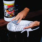 Hyper Wipes, 12 Pack Heavy Duty Hand & Tool Cleaning Wipes, 7"x12" Size Multi-Surface Cleaning Wipes, Degreasing, All Purpose Cleaner, Bathroom, Mechanic, Work Surface Wipes, 420 Count Canister