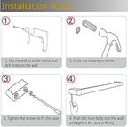 RANDOM Brushed Gold 24 Inch Stainless Steel Towel Holder - Wall Mounted Hand Towel Holder for Bathroom Accessories.96026-2-24BG