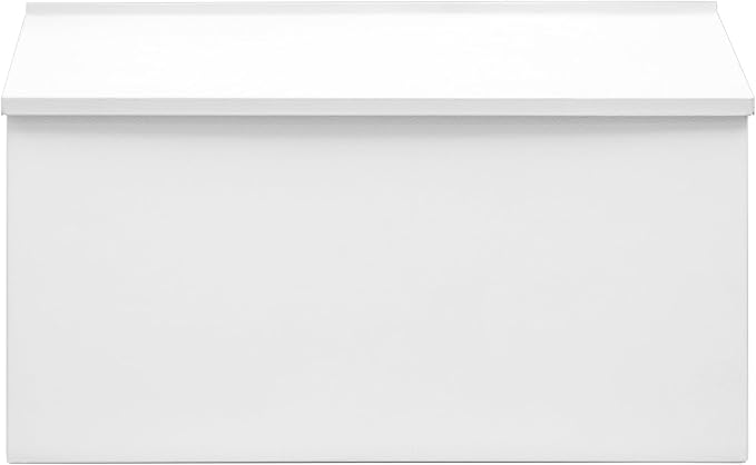 Dalmbox Wall-Mount Mailbox Large Mailbox for Post Rust-Proof Galvanized Steel Box for Outside or Townhouse Horizontal Style, White, 15.7” x 4.3” x 9.4”