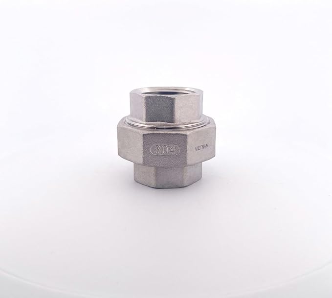 2 1/2" 316 Stainless Steel Class #150 Threaded Union FNPT x FNPT Pipe Fitting 2 1/2" inch