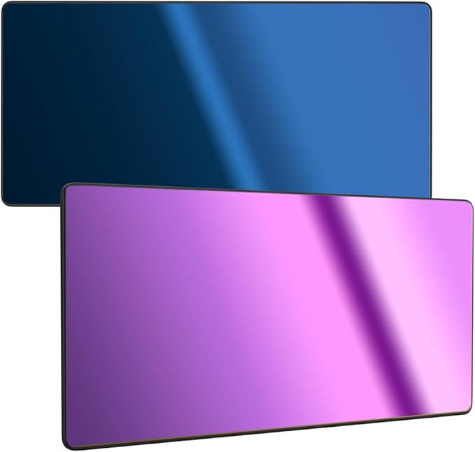 The Heir 2-Tone | Blue/Purple Shade 11 Welding Lens | Changes Color With Angle - Blue/Purple | 2" x 4.25" | Extremely Clear Fixed Shade 2x4 Welding Lens