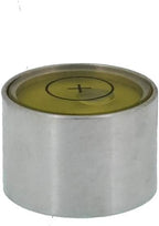 Mini Metal universal horizontal bubble water level balance bubble level round 20x14mm (Silver brown）