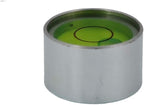 Mini Metal universal horizontal bubble water level level level level balance bubble level round 21x13mm (Silver Green）