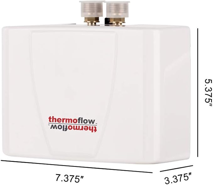 Thermoflow 110V~120V Mini Tankless Water Heater Electric Point of Use On Demand Instant Hot Water Heater Under Sinks Wall Mounted, CSA Certified 3.5kW Hard Wired