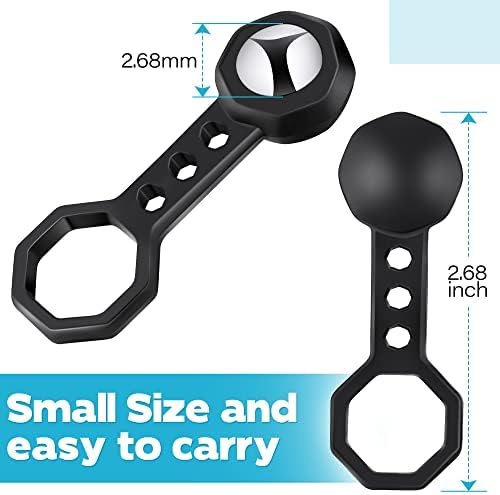 Dreyoo 2 Pcs Stud Finder Wall Scanner, Studball Magnetic Stud Finder with 27 Pounds of Pull Magnetic Power, Studball for Detected and Located Stud Through 5/8" Drywall Plywood Paneling Ceramic (Black)