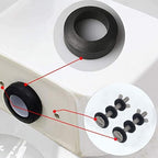 Universal Toilet Tank To Bowl Gasket， 2 Pcs Gasket and 4 Sets 5/16*3.15 inch Stainless Steel Heavy Duty Rustproof Bolt Hardware Kits,Fits Most 2-Inch 2.5-inch flush valve opening 2-Piece Toilet Tanks